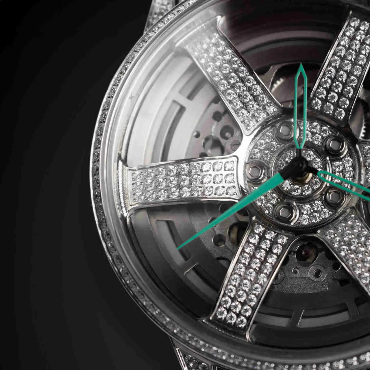 3RD ANNIVERSARY RIM WATCH ICED OUT - AUTOMATIC