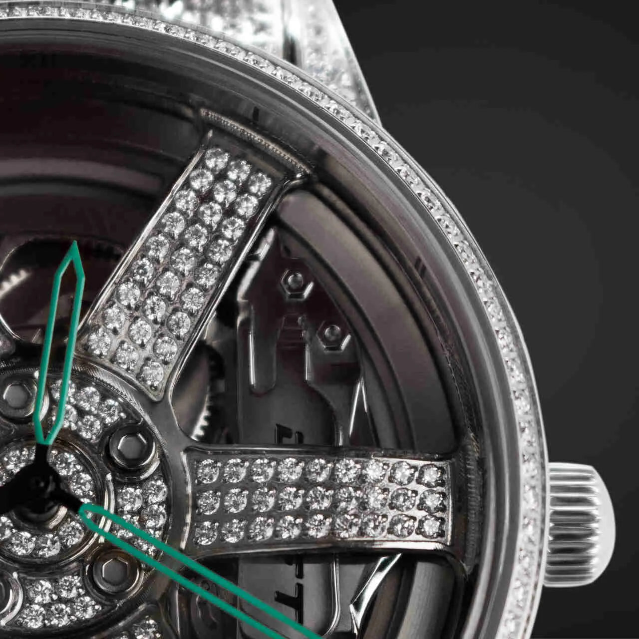 3RD ANNIVERSARY RIM WATCH ICED OUT - AUTOMATIC