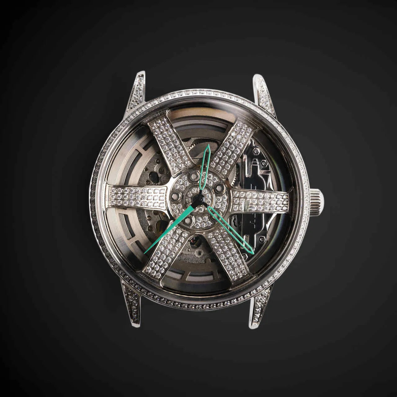3RD ANNIVERSARY RIM WATCH ICED OUT - AUTOMATIC