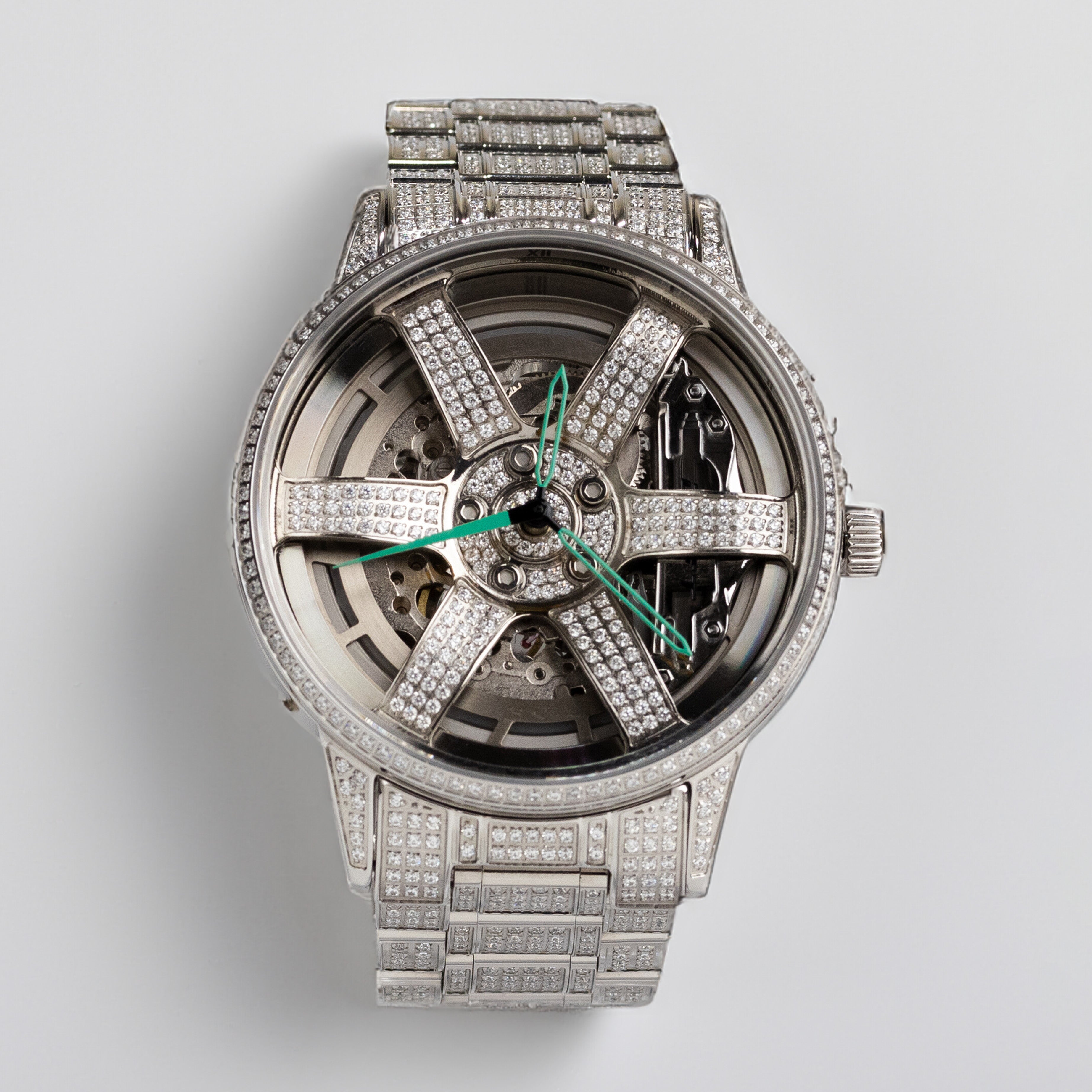 3RD ANNIVERSARY RIM WATCH ICED OUT - AUTOMATIC