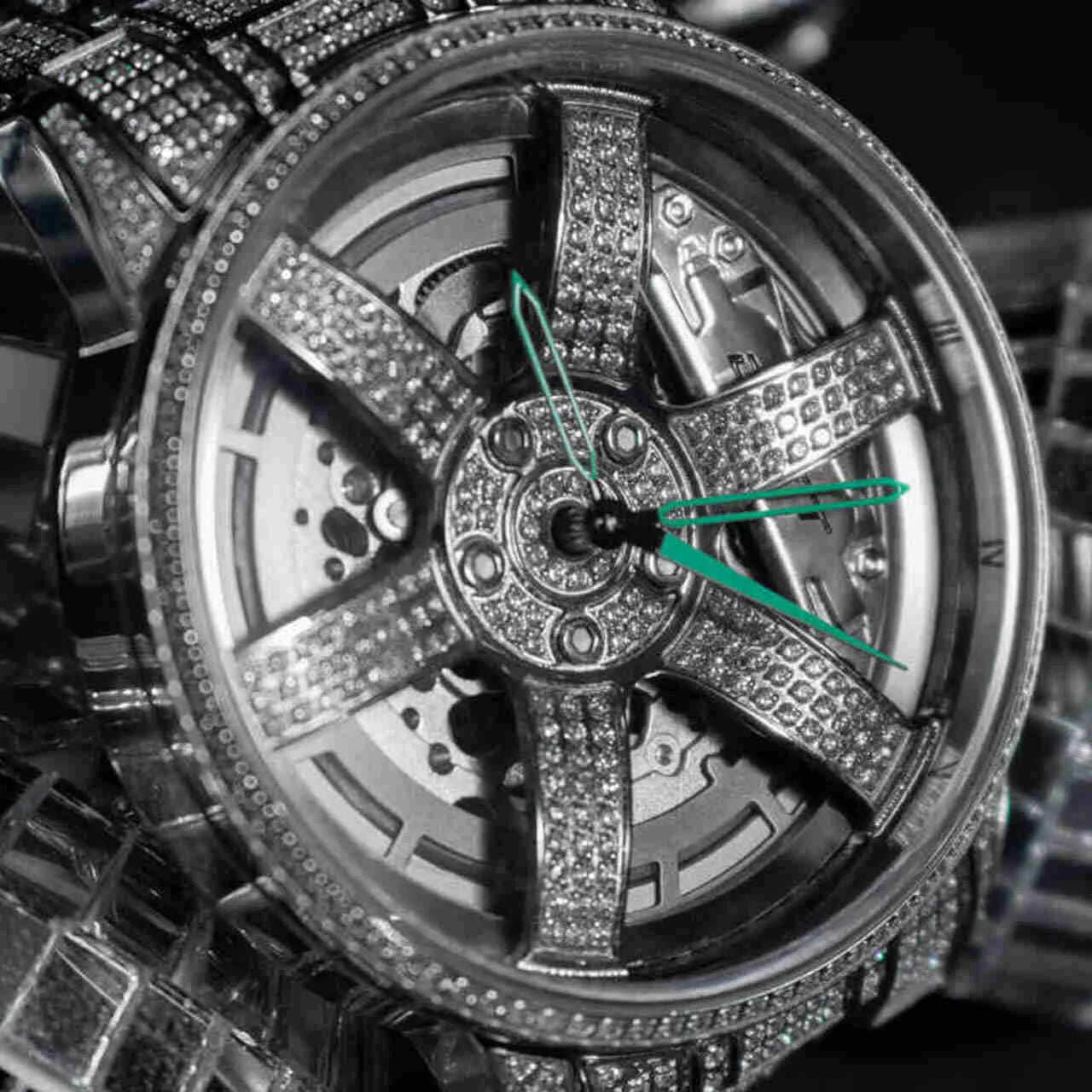 3RD ANNIVERSARY RIM WATCH ICED OUT - AUTOMATIC