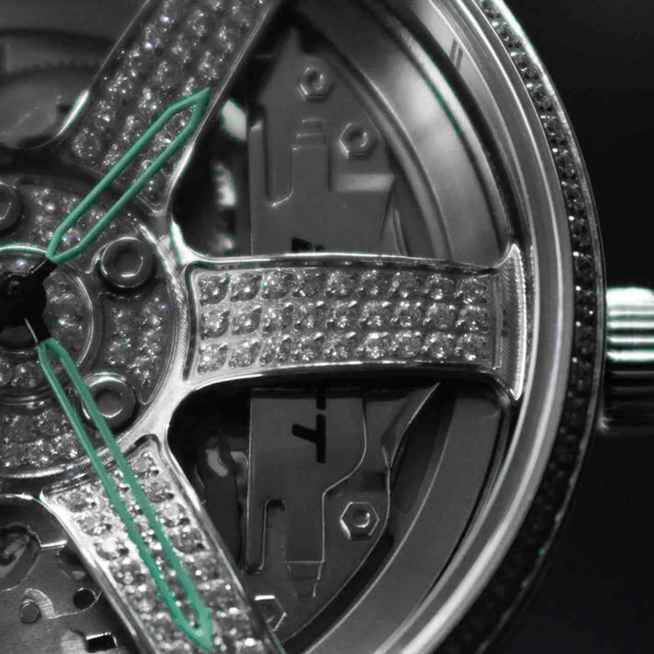 3RD ANNIVERSARY RIM WATCH ICED OUT - AUTOMATIC