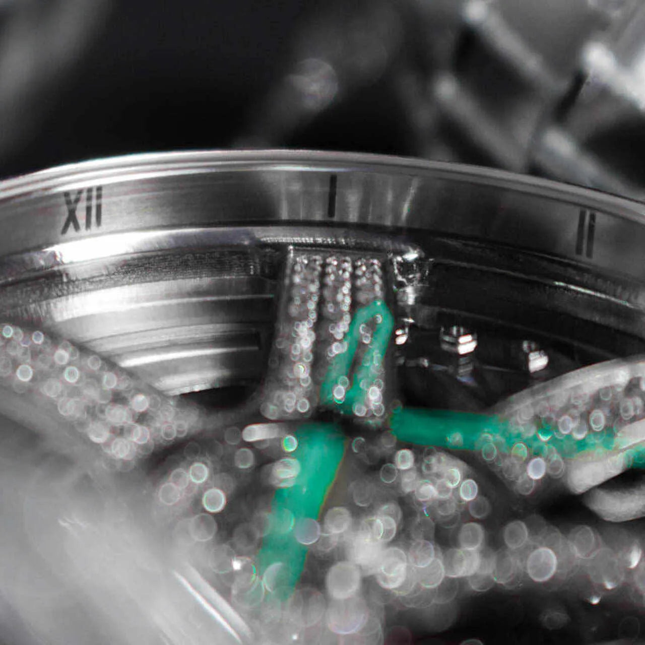 3RD ANNIVERSARY RIM WATCH ICED OUT - AUTOMATIC