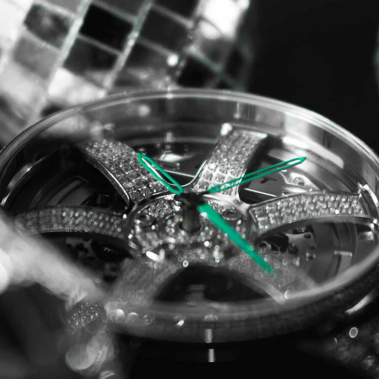 3RD ANNIVERSARY RIM WATCH ICED OUT - AUTOMATIC