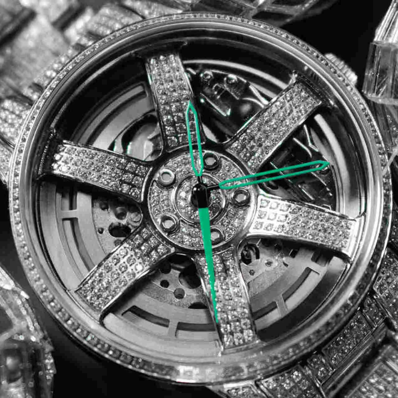 3RD ANNIVERSARY RIM WATCH ICED OUT - AUTOMATIC