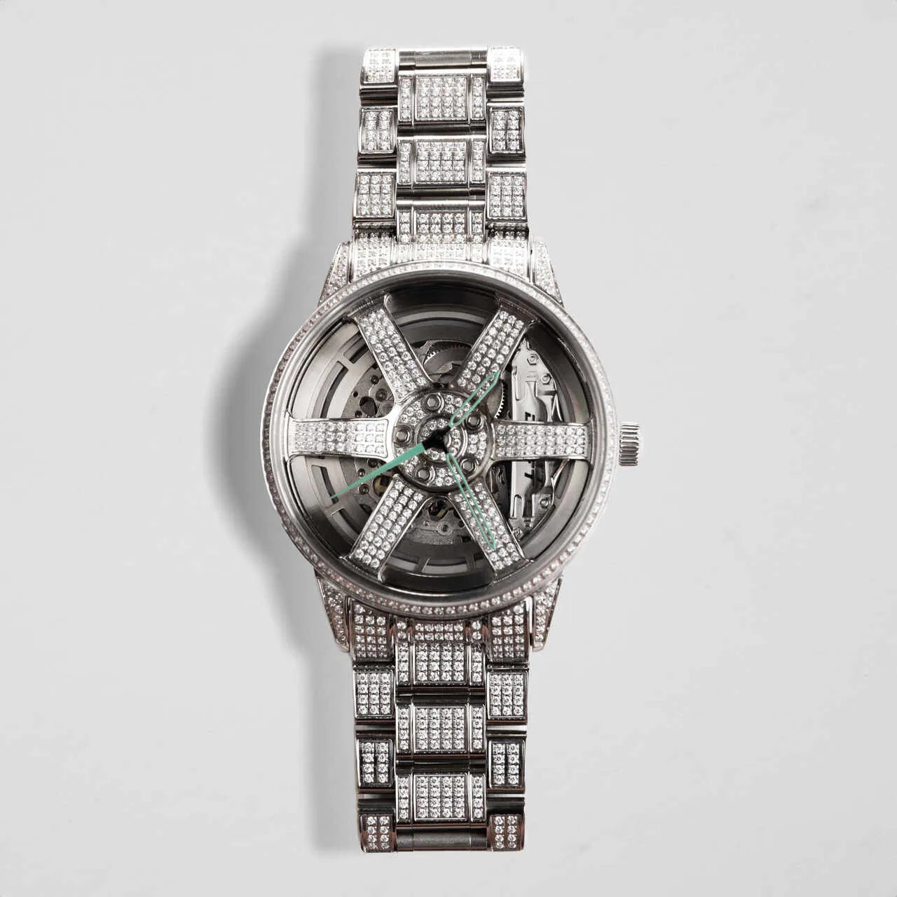 3RD ANNIVERSARY RIM WATCH ICED OUT - AUTOMATIC