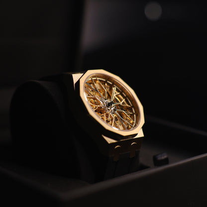 Dodecadon Motorsport Automatik Felgenuhr Gold