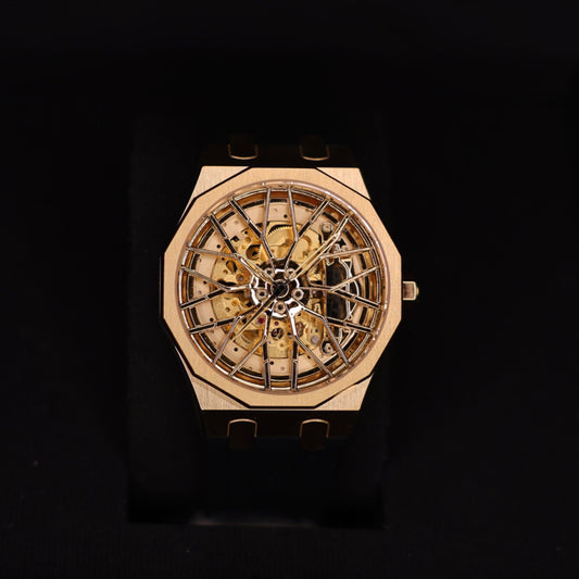 Dodecadon Motorsport Automatic Rim Watch Gold