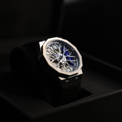 Dodecadon Motorsport Automatic Rim Watch Silver