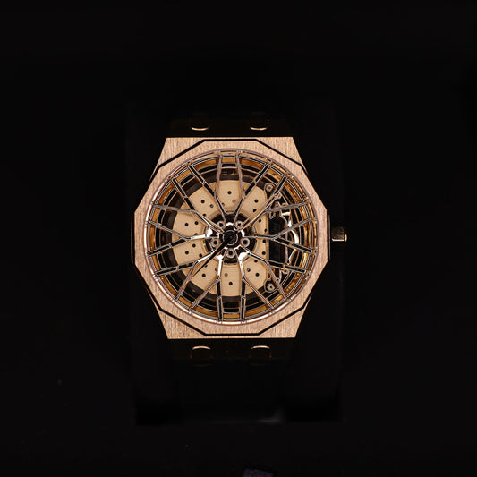 Dodecadon Motorsport Rim Watch Gold