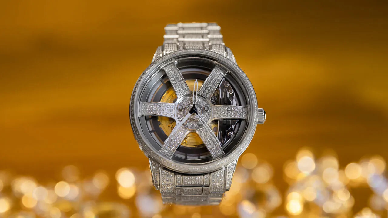 Iced out 2025 fossil watch
