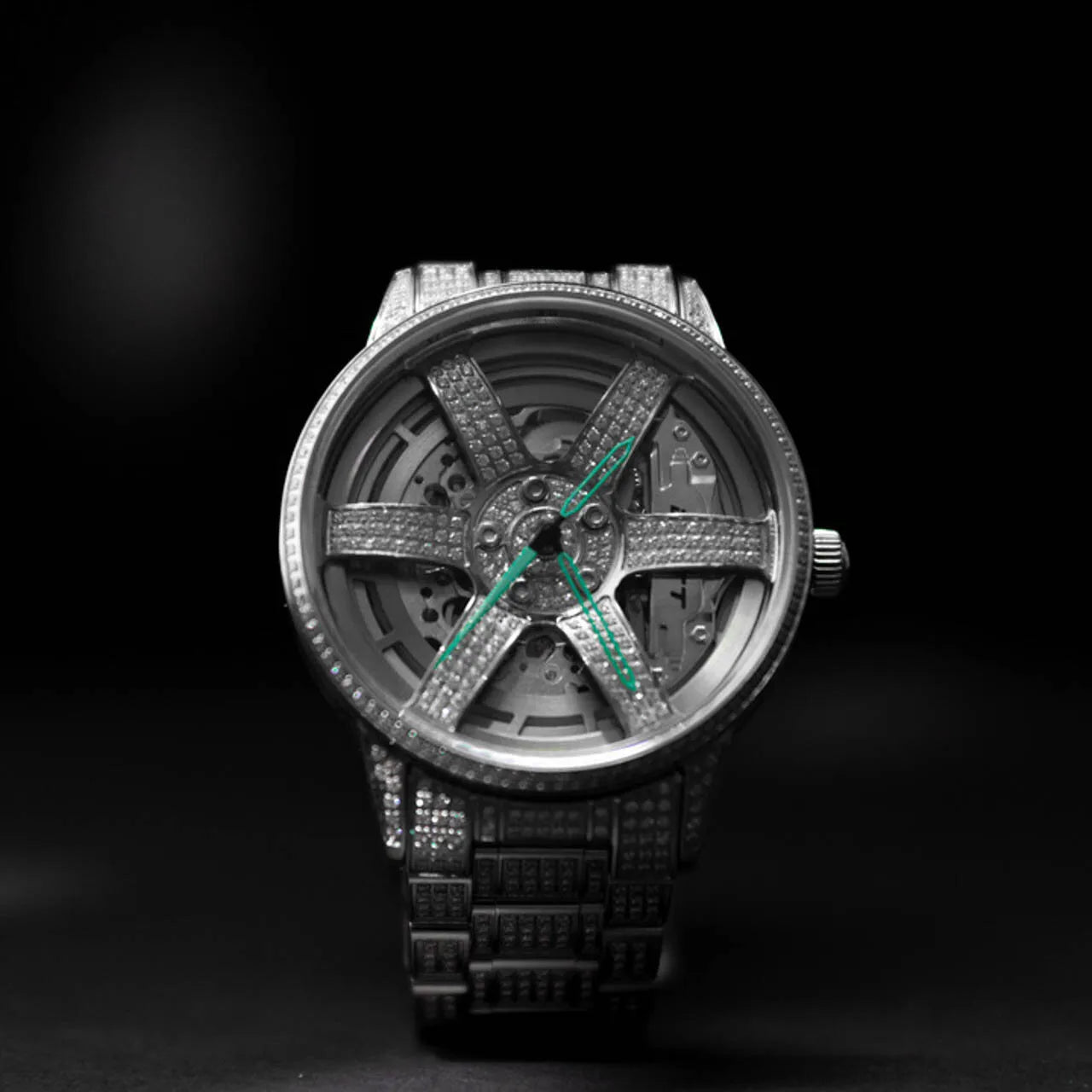3RD ANNIVERSARY RIM WATCH ICED OUT - AUTOMATIC