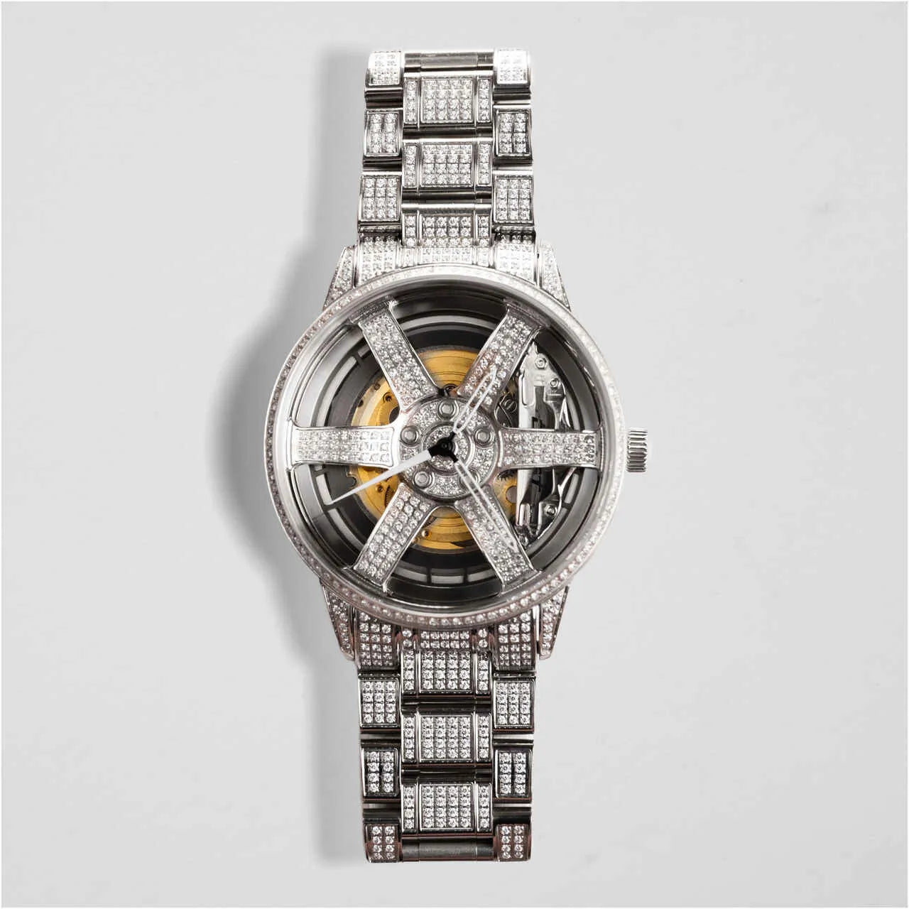 Iced out top vvs watch