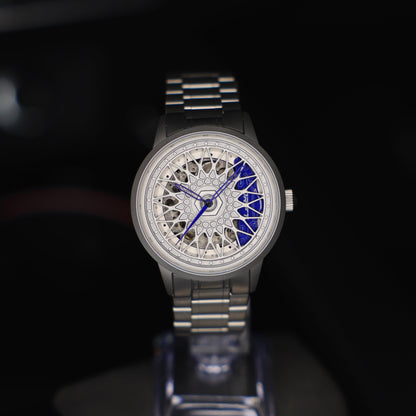 Racing Felgenuhr Blau Swiss