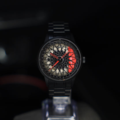 Racing Felgenuhr Rot Automatik