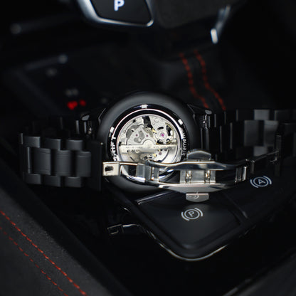 Racing Felgenuhr Rot Automatik