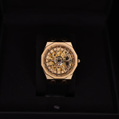 Dodecadon Motorsport Automatic Rim Watch Gold