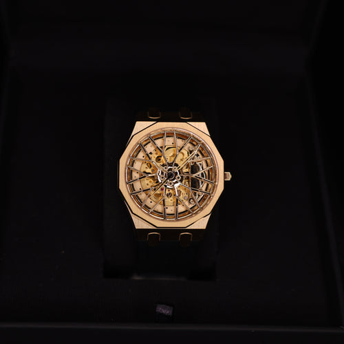 Dodecadon Motorsport Automatic Rim Watch Gold