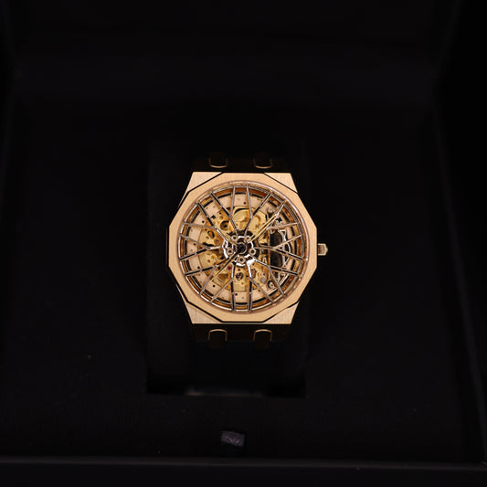 Dodecadon Motorsport Automatik Felgenuhr Gold