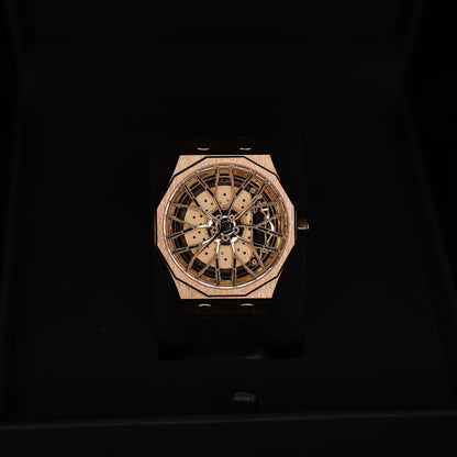 Dodecadon Motorsport Felgenuhr Gold