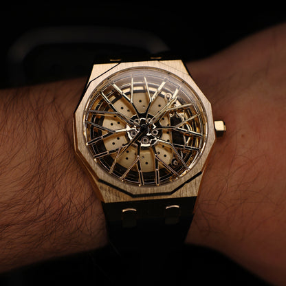 Dodecadon Motorsport Felgenuhr Gold