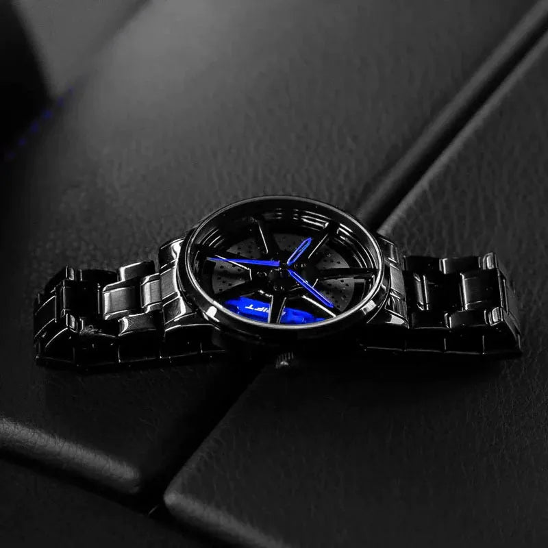 Ignite your fashion with our blue Drift Rim Watch! Crafted by a German startup, these precision timepieces exhibit trailblazing design, tailor-made to enthrall motorsport, tuning, and auto enthusiasts. #id_46744374640970