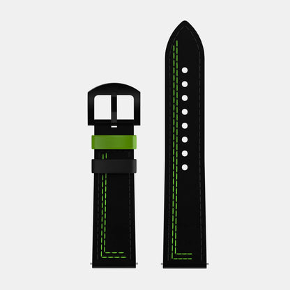 Pulsera de cuero verde