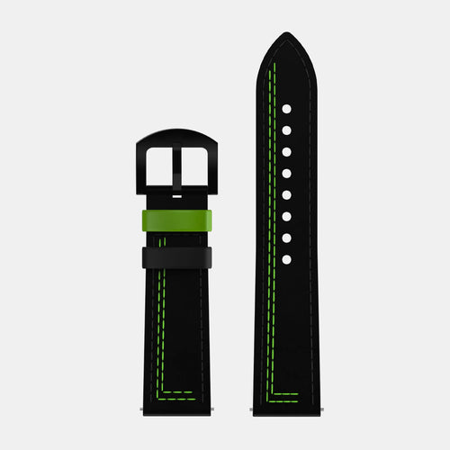 Bracciale in pelle verde