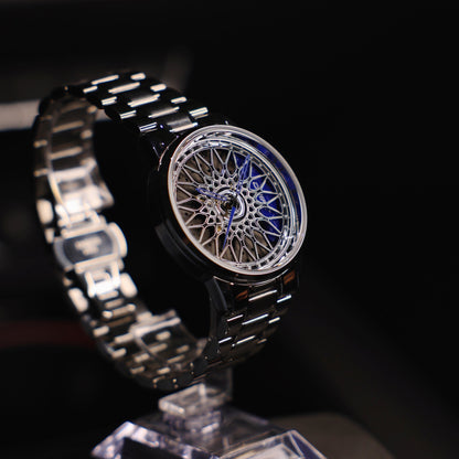 Racing Felgenuhr Blau