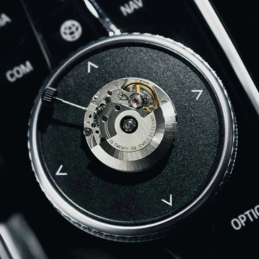 Racing Felgenuhr Gelb Swiss