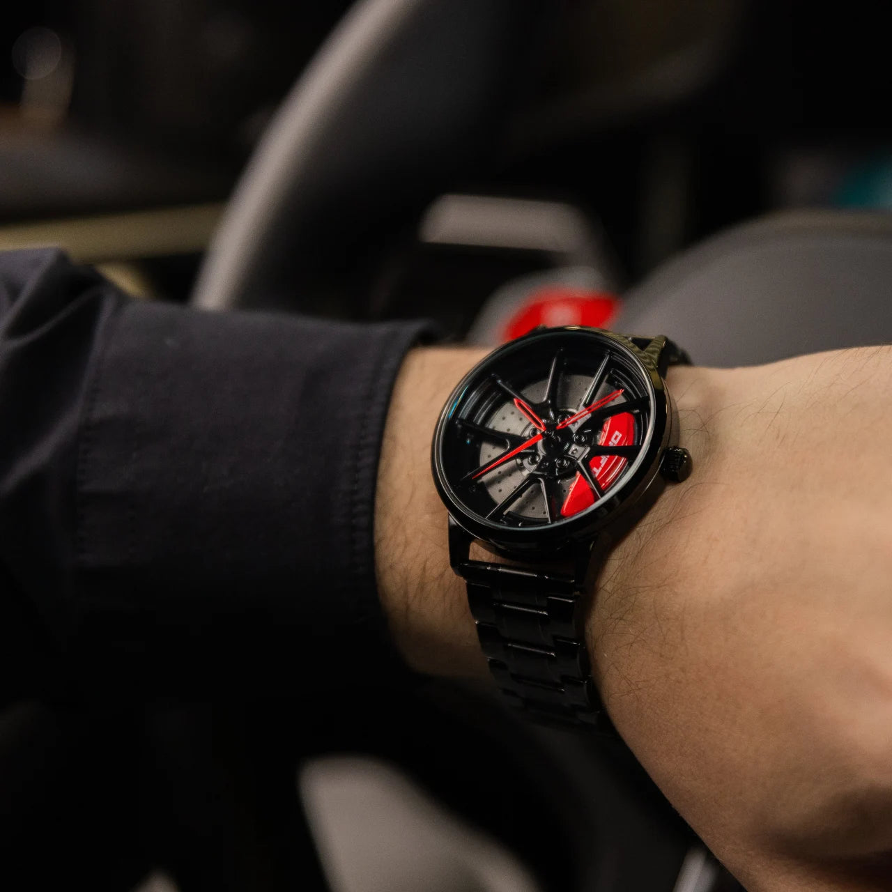 Elevate your fashion with our captivating red Nitro Rim Watch! Precision-engineered by a German startup, these watches are aimed at motorsport, tuning, and auto enthusiasts. Prepare to ignite your passion! #id_46744364253514