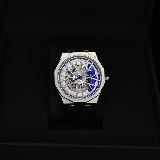 Dodecadon Motorsport Automatic Rim Watch Silver