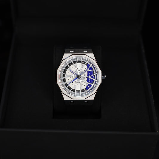 Dodecadon Motorsport Rim Watch Silver