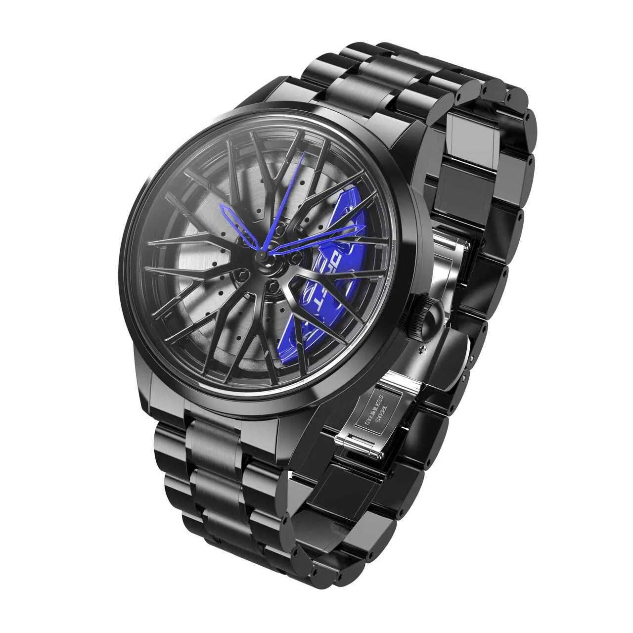Rev up your style game with our dynamic blue Motorsport Rim Watch! Precision crafted by a forward-thinking German startup, these watches are designed to captivate motorsport, tuning, and auto aficionados. Get ready to ignite your passion! #id_46744363008330