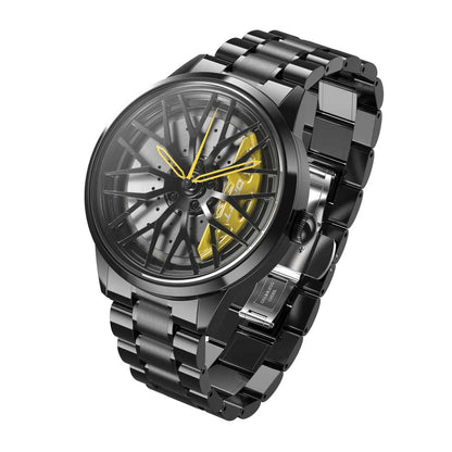 Rev up your fashion game with our vibrant yellow Motorsport Rim Watch. Crafted by a young German startup, these watches cater to motorsport and tuning aficionados, and auto enthusiasts. Ignite your passion today! #id_46744363073866