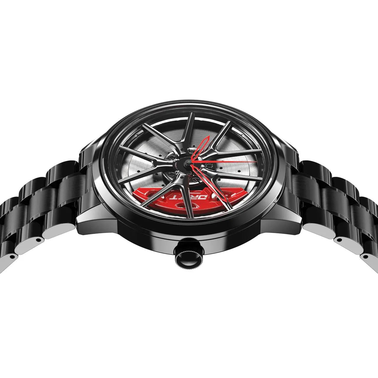 Illuminate your style with our bold red Nitro Rim Watch! Designed by a German startup, these precision watches are made for motorsport, tuning, and auto enthusiasts. Get set to ignite your passion! #id_46744364253514
