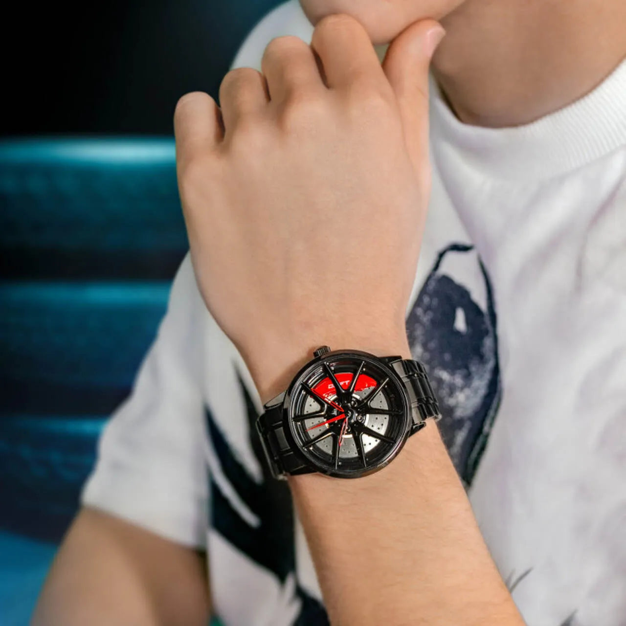 Elevate your fashion with our captivating red Nitro Rim Watch! Precision-engineered by a German startup, these watches are aimed at motorsport, tuning, and auto enthusiasts. Prepare to ignite your passion! #id_46744364253514