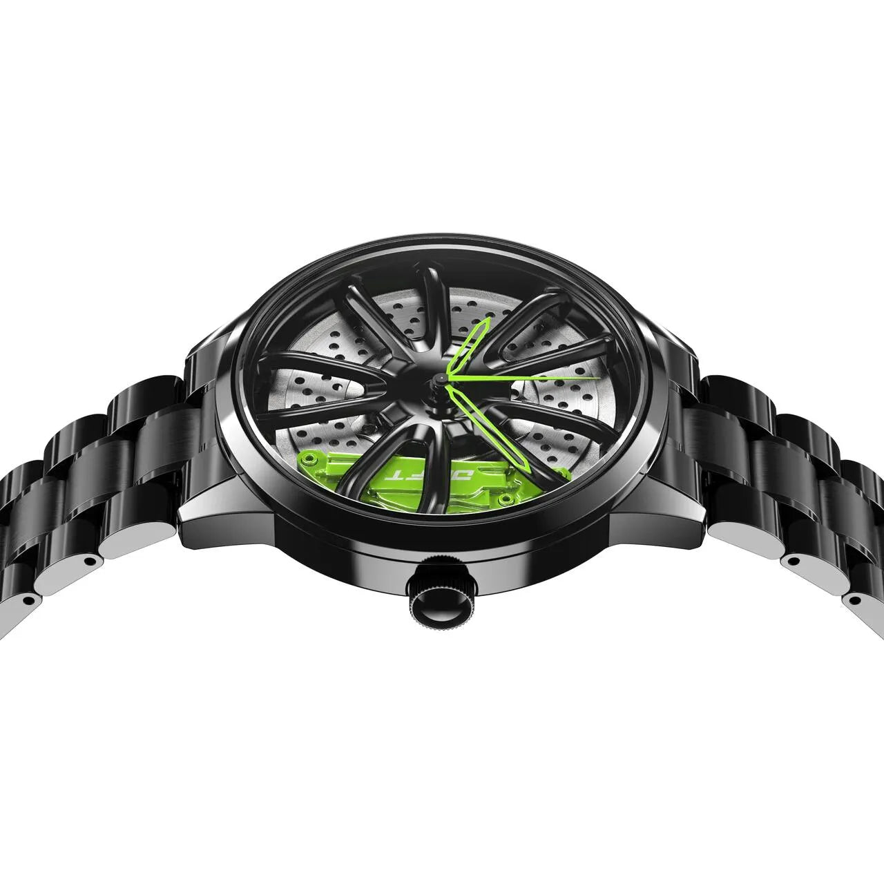 Rev up your auto style with our captivating green Performance GT Rim Watch! Crafted by a German startup, these precision watches are engineered to set the hearts of motorsport, tuning, and auto enthusiasts on fire. Get ready to spark your passion! #id_46744365465930