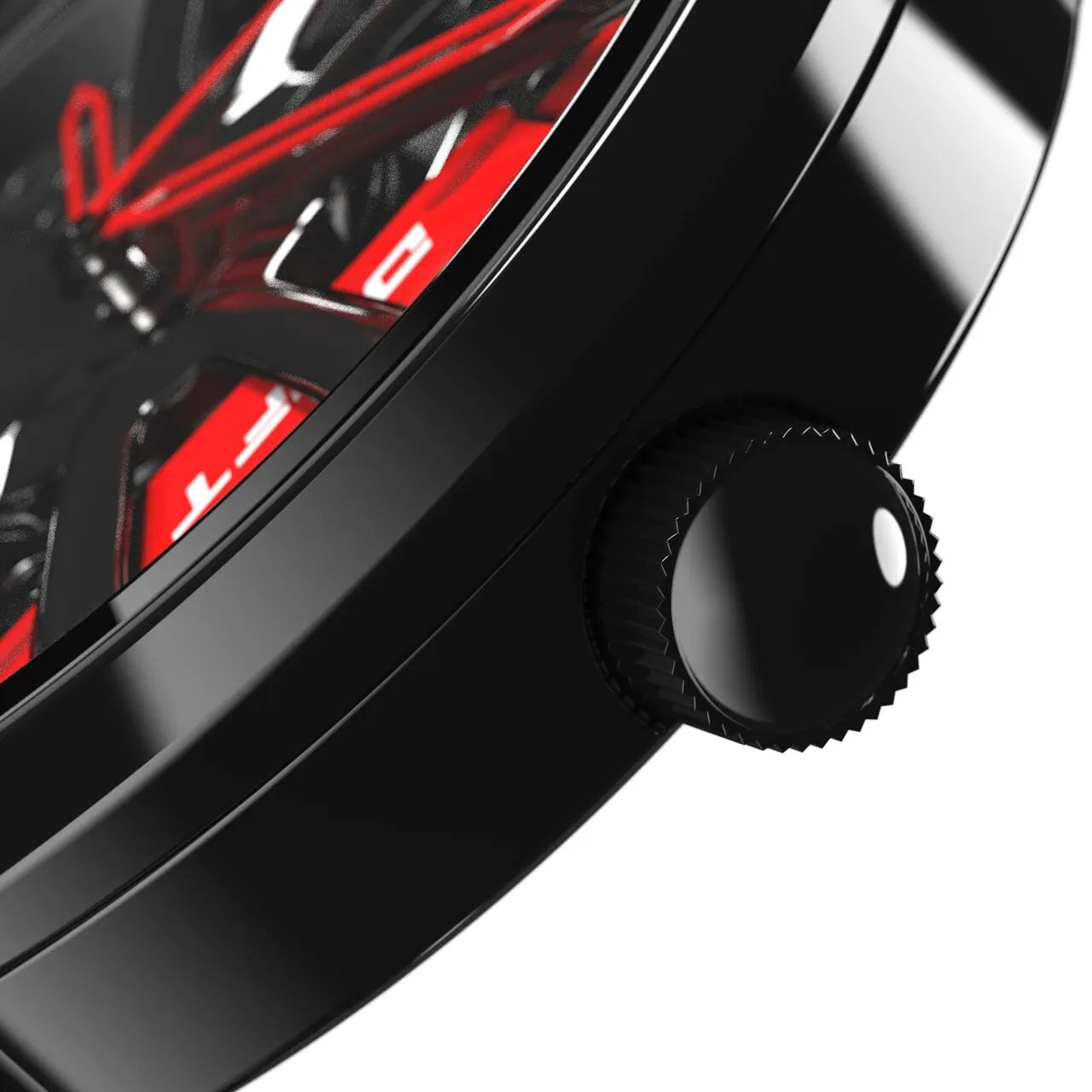 Illuminate your look with our dynamic red Performance GT Rim Watch! Engineered by a German startup, these precision watches are tailored to captivate motorsport, tuning, and auto enthusiasts. Get set to fuel your passion! #id_46744365400394