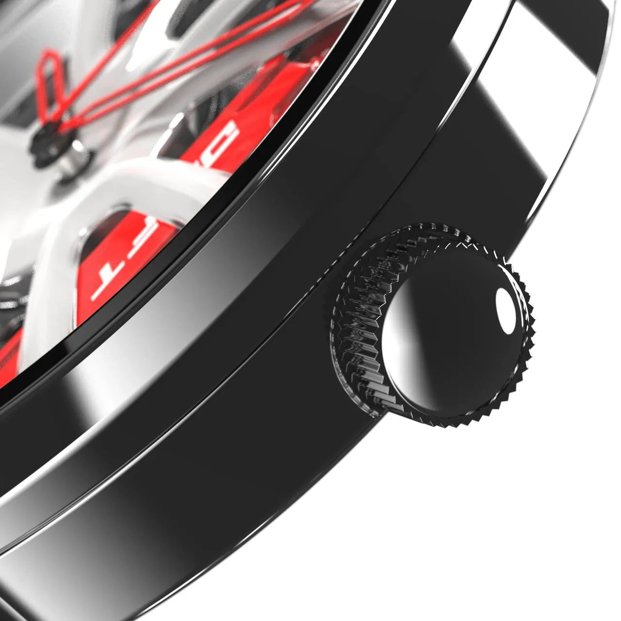 Adorn your wrist with the silver-red Performance GT Rim Watch! Precision-crafted by a German startup, these watches feature innovative design, perfect for captivating motorsport, tuning, and auto enthusiasts.