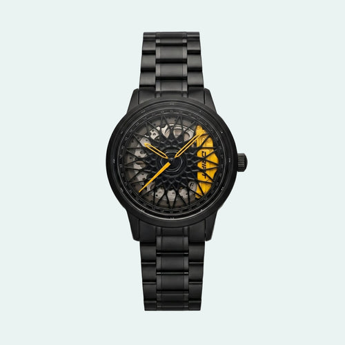 Racing Rim Watch Yellow Swiss