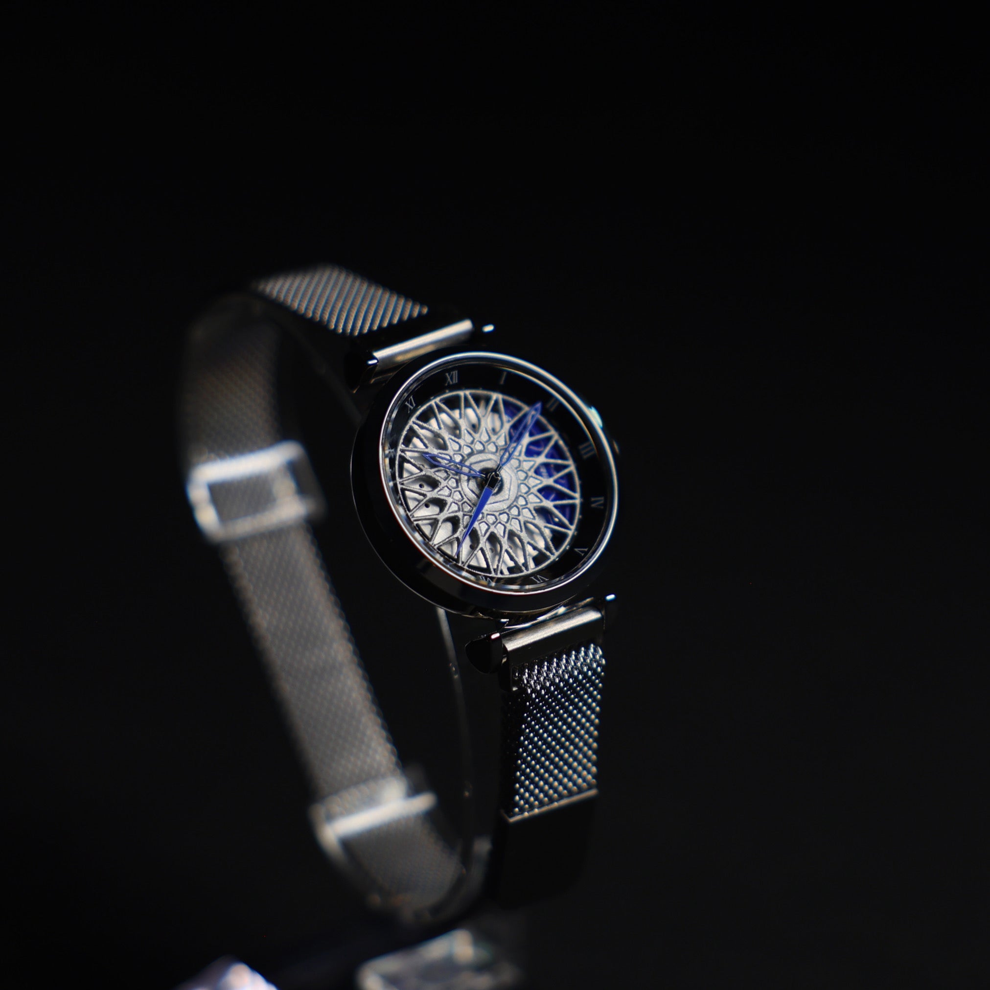 Racing Felgenuhr Blau Damen