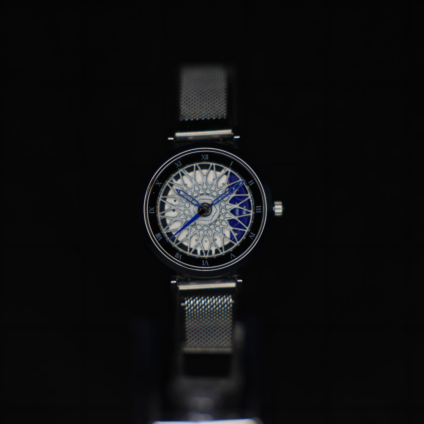 Racing Felgenuhr Blau Damen