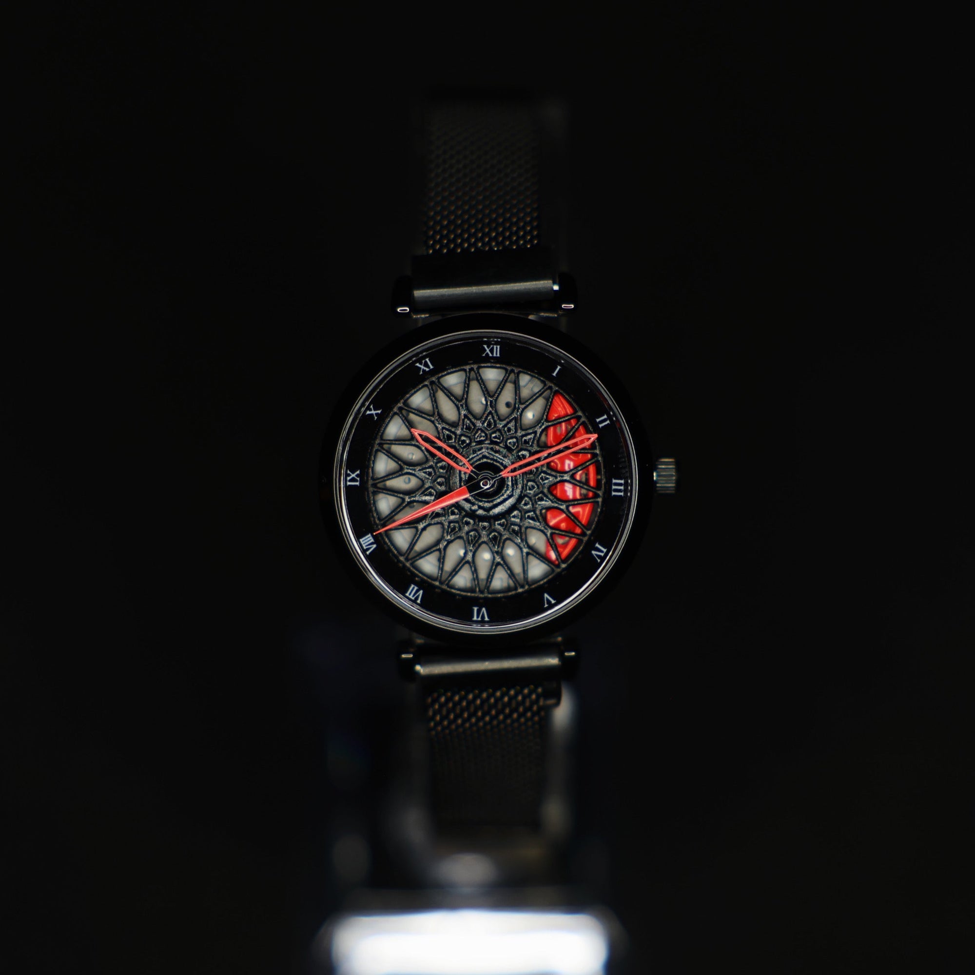 Racing Rim Watch Red Women