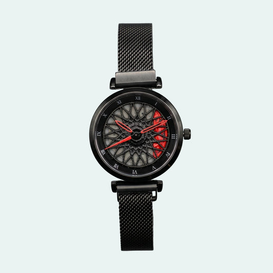 Racing Rim Watch Red Women