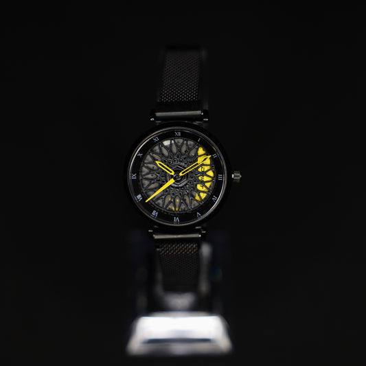 Racing Rim Watch Yellow Women
