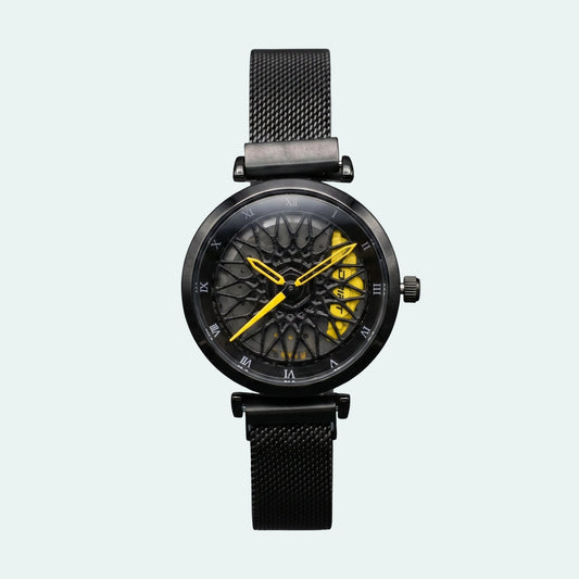 Racing Rim Watch Yellow Women