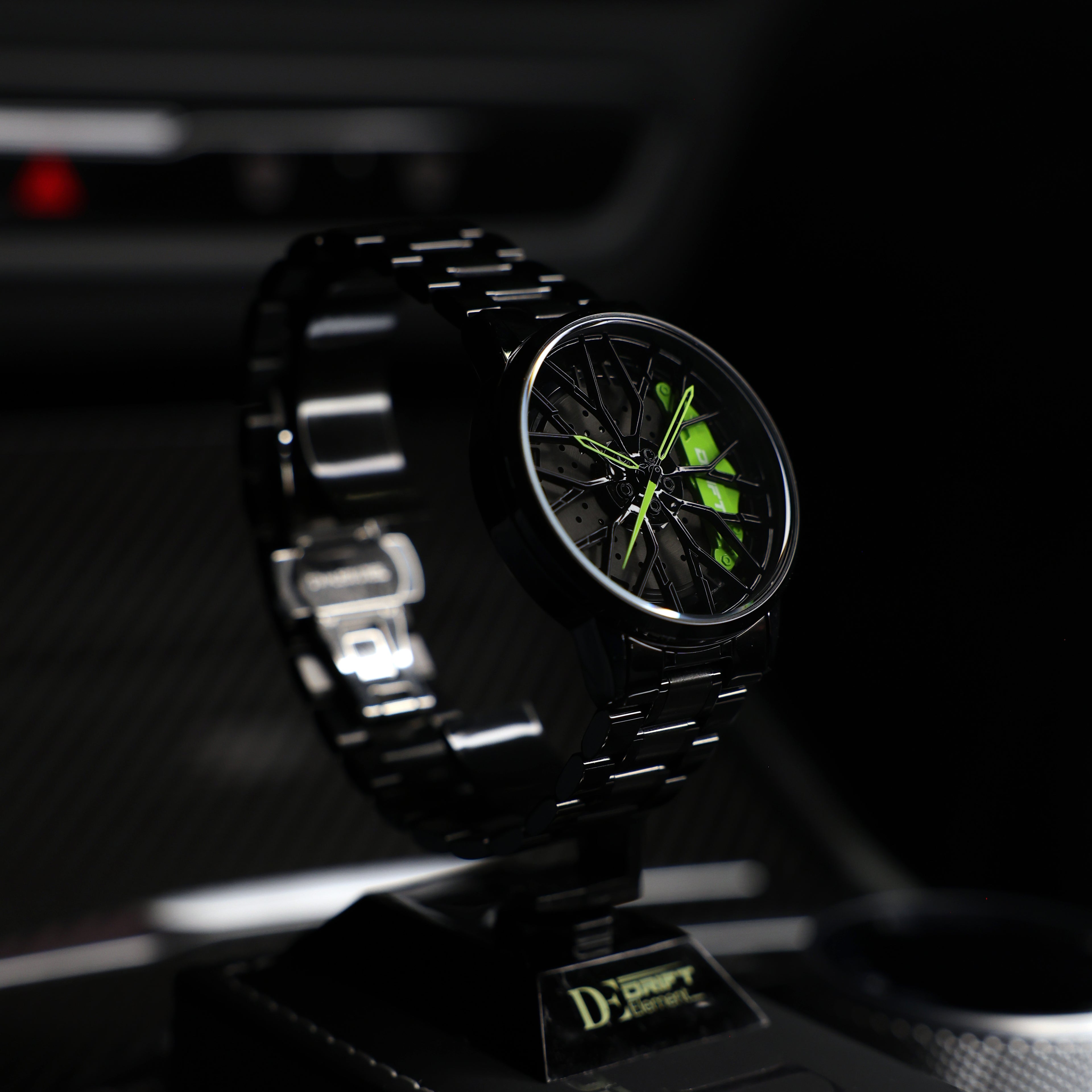 Montre de jante verte Motorsport