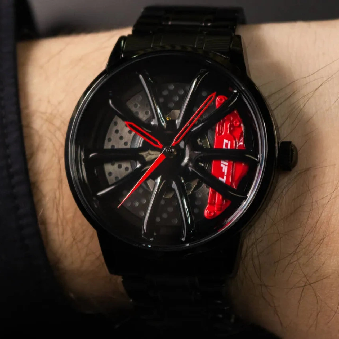 Illuminate your automotive passion with our striking red Performance GT Rim Watch! Meticulously crafted by a German startup, these precision watches are designed to captivate motorsport, tuning, and auto aficionados. Get ready to ignite your passion in style! #id_46744365400394