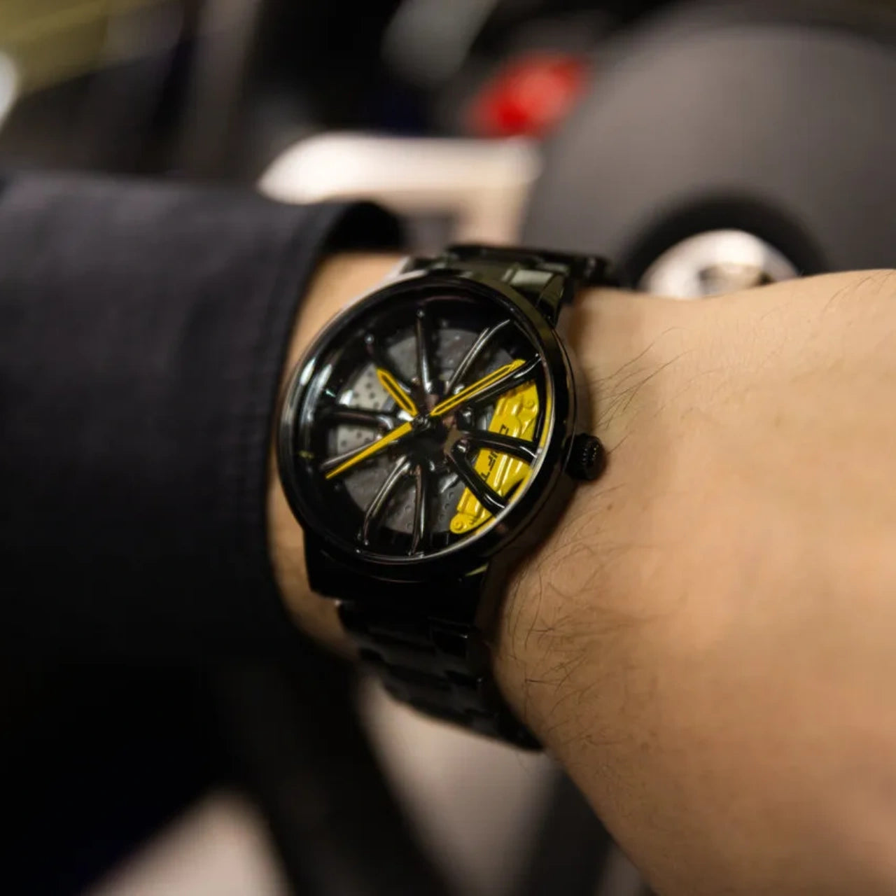Rev up your auto fashion with our bold yellow Performance GT Rim Watch! Engineered by a German startup, these precision watches are the perfect choice for motorsport, tuning, and auto fans. Get ready to ignite your style! #id_46744365433162